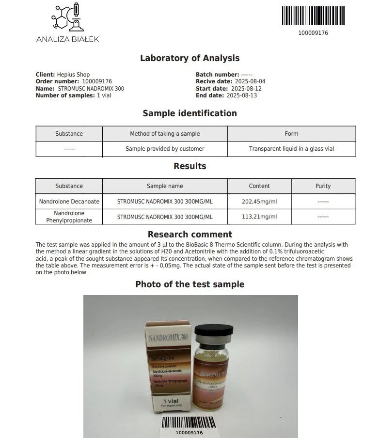 Premium Brand STROMUSC NANDROMIX(NPP100mg,DECA200mg)300mg/ml For Bodybuilding suppliers